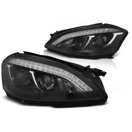 Xenon fari anteriori luce diurna nero compatibile MERCEDES W221 05-09