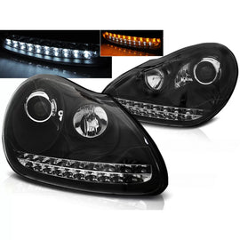 Xenon fari anteriori luce diurna nero compatibile PORSCHE CAYENNE 02-06
