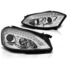 Xenon fari anteriori luce diurna cromato compatibile MERCEDES W221 05-09