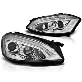 Xenon fari anteriori luce diurna cromato compatibile MERCEDES W221 05-09