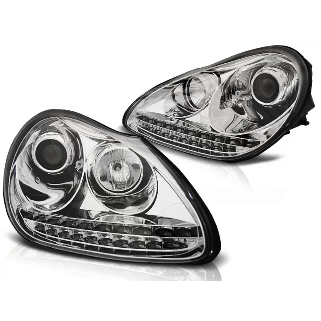 Xenon fari anteriori luce diurna cromato compatibile PORSCHE CAYENNE 02-06