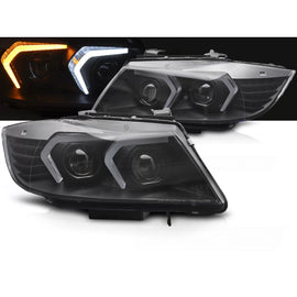 Xenon fari anteriori LED nero compatibile BMW E90/E91 LCI 09-11