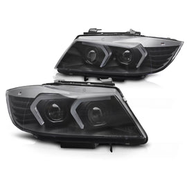 Xenon fari anteriori LED nero compatibile BMW E90/E91 LCI 09-11