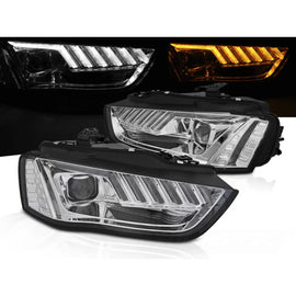 Xenon fari anteriori LED cromato SEQ compatibile AUDI A4 B8 12-15