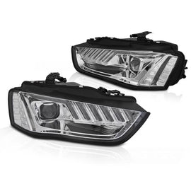 Xenon fari anteriori LED cromato SEQ compatibile AUDI A4 B8 12-15