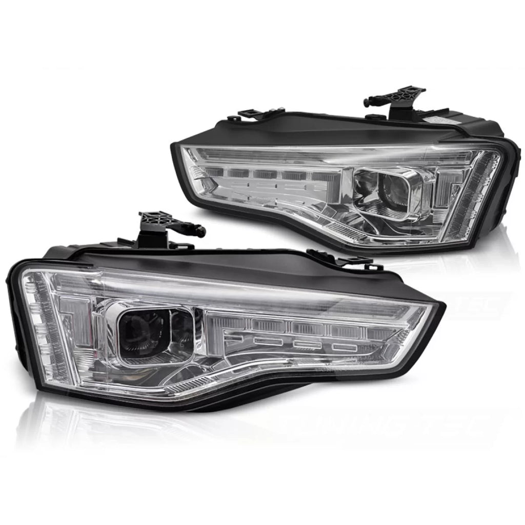 Xenon fari anteriori LED cromato SEQ compatibile AUDI A5 11-16