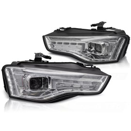 Xenon fari anteriori LED cromato SEQ compatibile AUDI A5 11-16