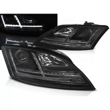 Carica l'immagine nel visualizzatore di Gallery, Xenon fari anteriori LED DRL nero SEQ compatibile AUDI TT 06-10 8J