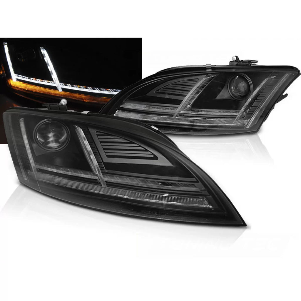 Xenon fari anteriori LED DRL nero SEQ compatibile AUDI TT 10-14 8J con AFS