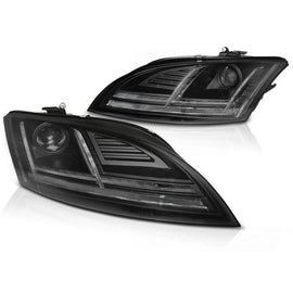 Xenon fari anteriori LED DRL nero SEQ compatibile AUDI TT 10-14 8J con AFS