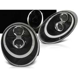 Xenon fari anteriori a guida di luce nero compatibile PORSCHE 911 (997) 04-09