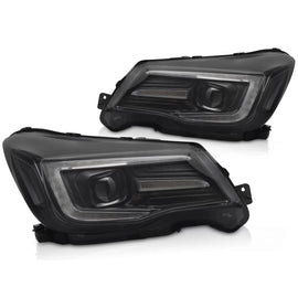 Xenon fari anteriori a guida di luce DRL nero compatibile SUBARU FORESTER IV 13-18
