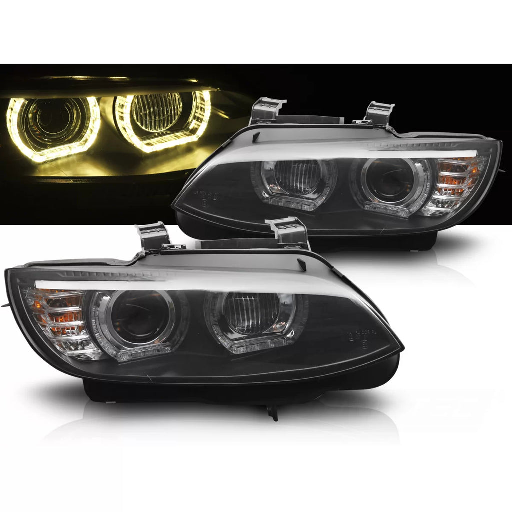 Xenon fari anteriori giallo LED nero DRL compatibile BMW E92 / E93 06-10