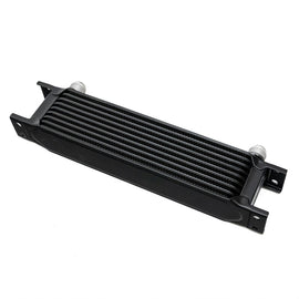 Kit radiatore olio con tubi Dash 10 e adattatore — 9 file / Nero / Piastra con prese sensore