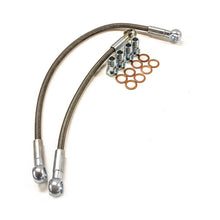 Carica l'immagine nel visualizzatore di Gallery, Tubi acqua turbo in treccia Cooling Solutions Nissan 200SX S13 - dettaglio raccordi