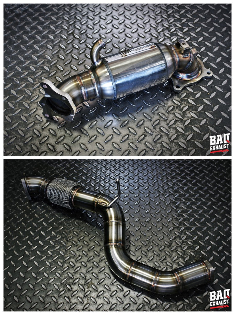 Kit downpipe + front pipe BAQ Exhaust Honda Civic Type R FK8 (2017+) – foto 1