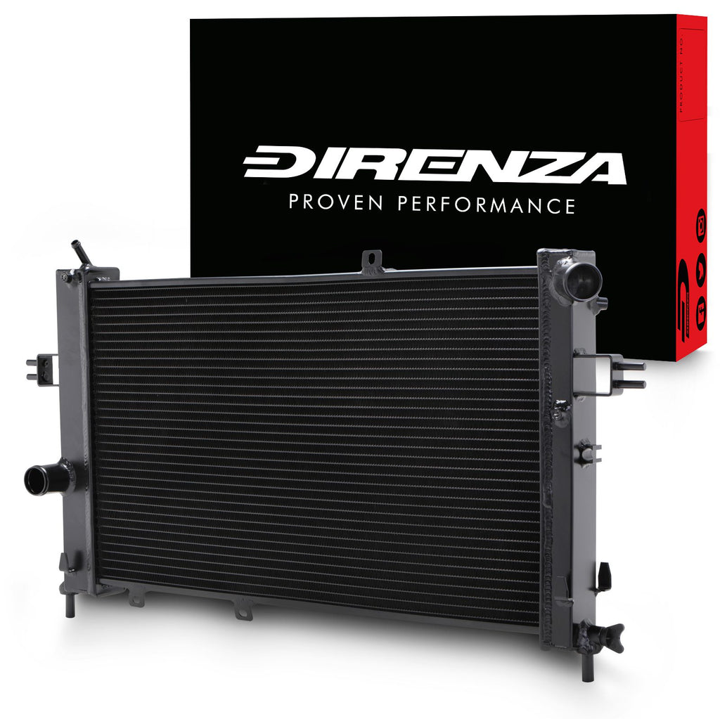 Radiatore Sportivo in Alluminio Nero Vauxhall Opel Astra G MK4 / Zafira MK1 Z20LET 2.0 Turbo GSI 99-05