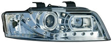 Carica l&#39;immagine nel visualizzatore di Gallery, Audi A4 B6 01-04 Fari Anteriori R8 Style a LED Chrome V1