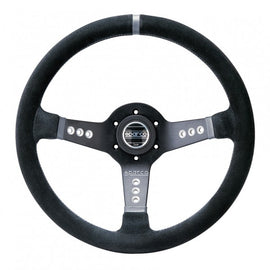 Sparco L777 Volate 63 mm Piatto Camoscio nero Raggi neri