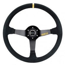 Load image into Gallery viewer, Sparco R368 Volate 65 mm Piatto Camoscio nero Raggi neri