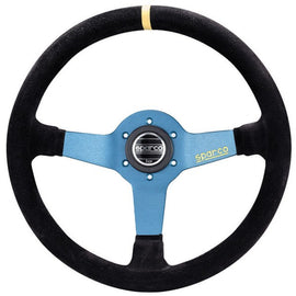 Sparco L550 Volate 63 mm Piatto Camoscio nero Raggi in alluminio