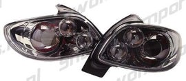 Peugeot 206 2/4D Fanali Posteriori Chrome