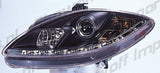 Seat Leon/Altea/Toledo 1P 05+ Fari Anteriori R8 Style a LED Neri V2