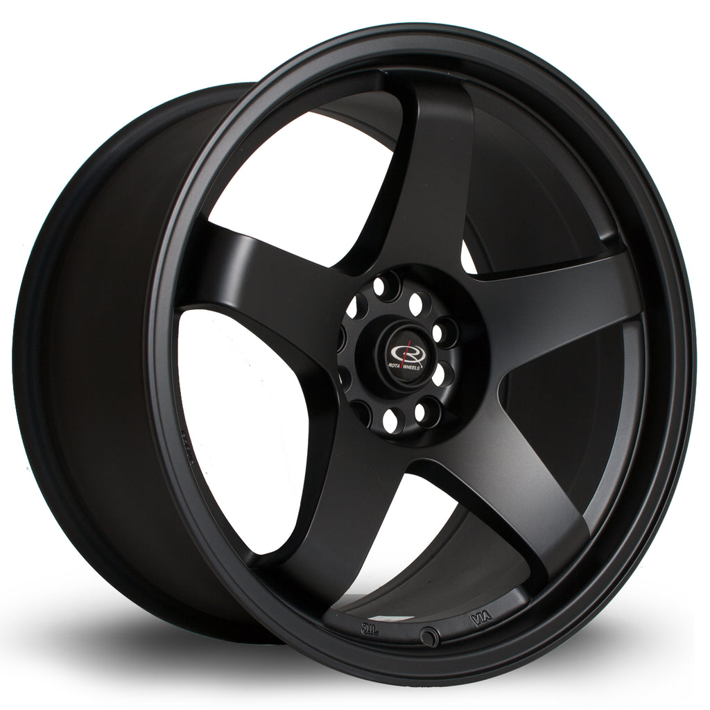 Cerchio in Lega Rota GTR 18x9.5 5x114.3 ET30 Flat Black