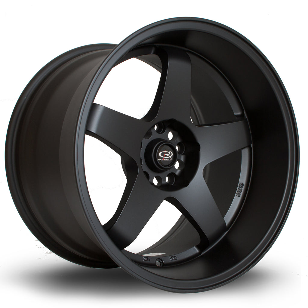 Cerchio in Lega Rota GTR-D 18x12 5x114.3 ET20 Flat Black