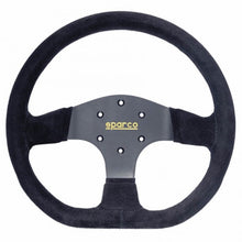 Load image into Gallery viewer, Sparco R353 Volate 36 mm Piatto Camoscio nero Raggi neri