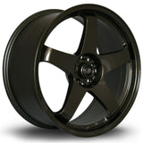 Cerchio in Lega Rota GTR 19x9 5x108 ET42 Gunmetal