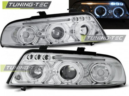 Fari Anteriori ANGEL EYES CHROME per AUDI A4 B5 01.99-09.00