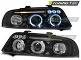 Fari Anteriori ANGEL EYES Neri per AUDI A4 B5 01.99-09.00