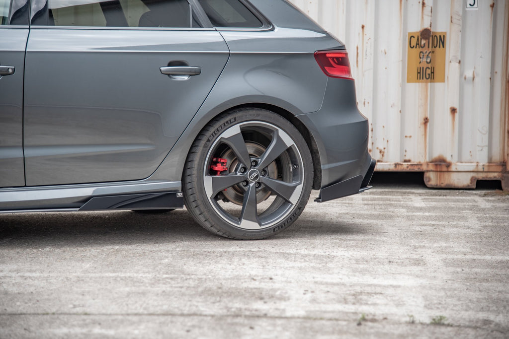 Splitter Laterali Posteriori Racing Durability + Flap Audi RS3 8V Sportback