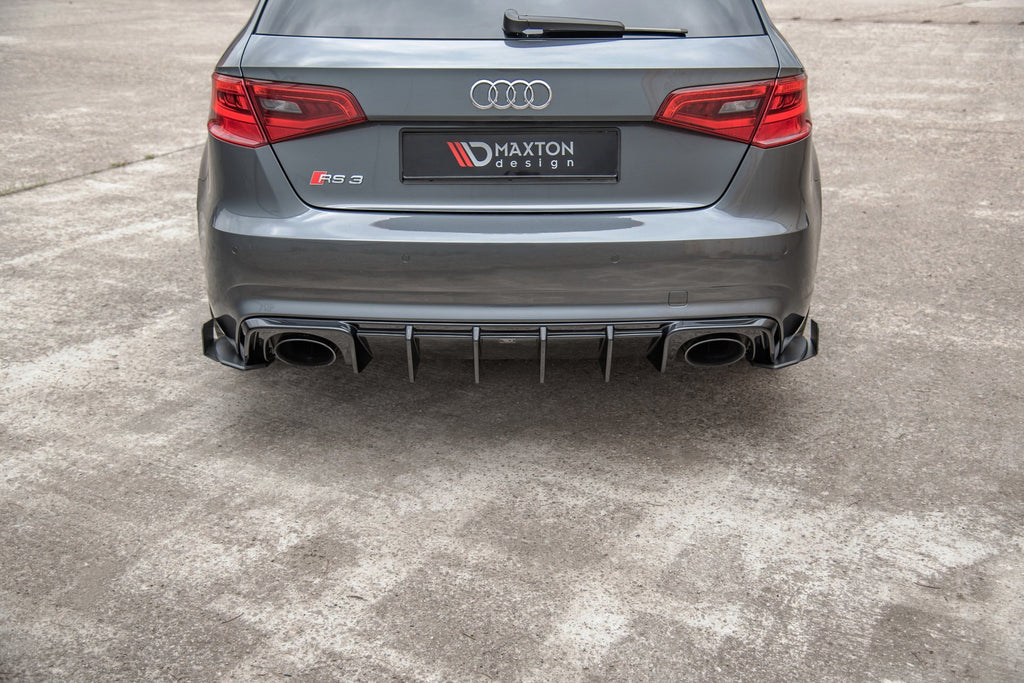 Splitter Laterali Posteriori Racing Durability + Flap Audi RS3 8V Sportback