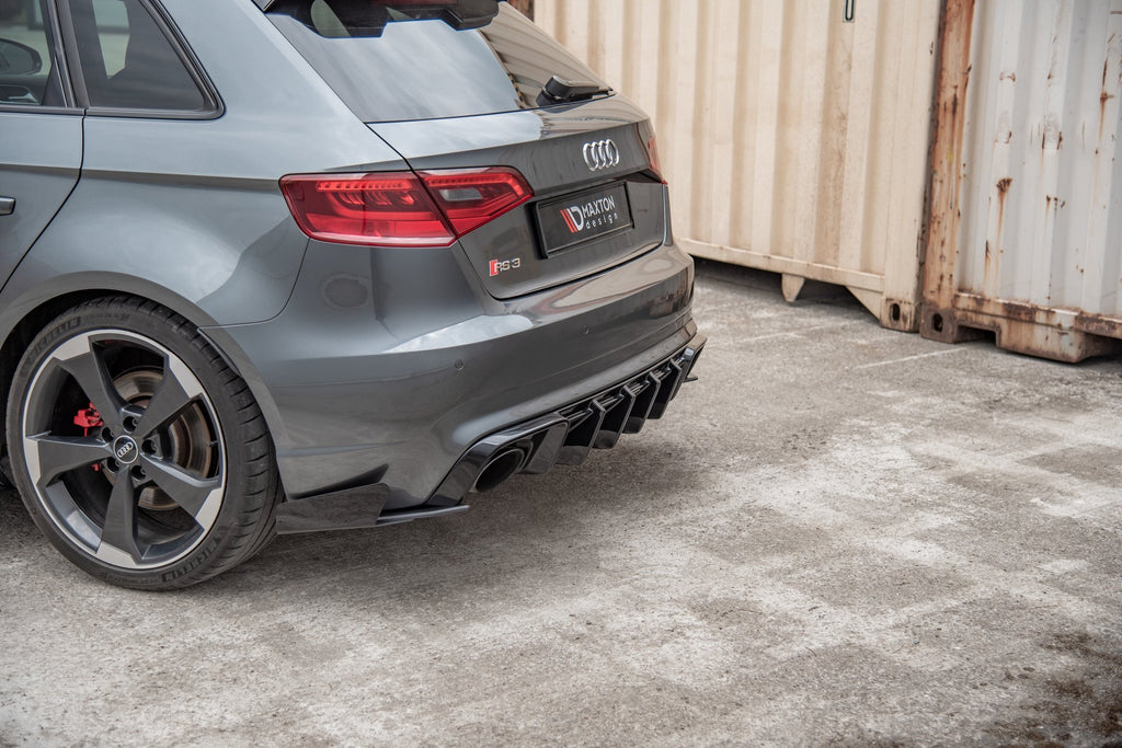 Splitter Laterali Posteriori Racing Durability + Flap Audi RS3 8V Sportback