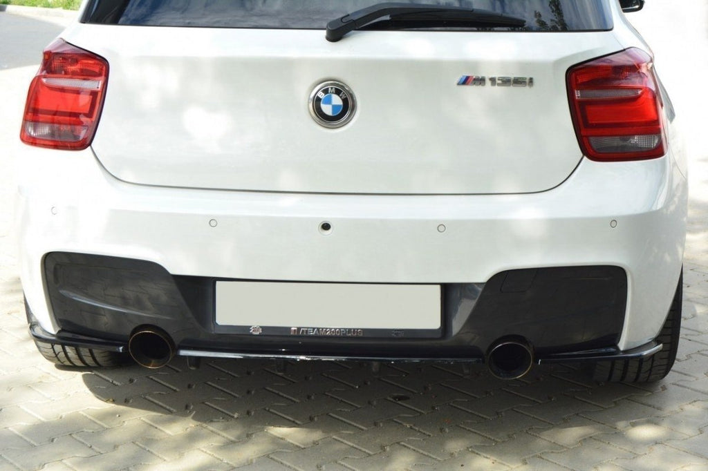 Splitter posteriore centrale BMW Serie 1 F20/F21 M-Power (con barre verticali)