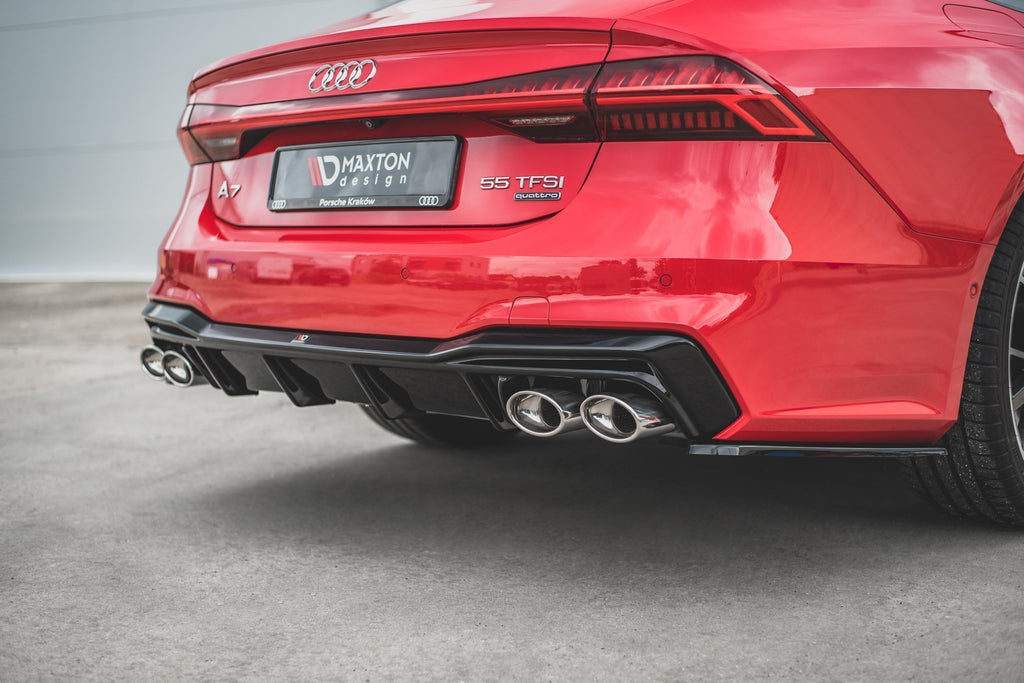 Diffusore posteriore + finali di scarico Audi A7 C8 S-Line