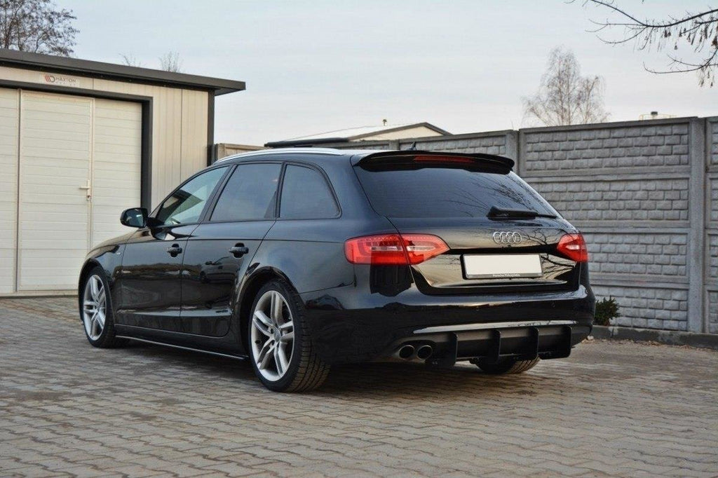 Spoiler Posteriore Per Audi A4 B8 Avant 2008-2015 - In ABS Nero, Con Nastro Adesivo E Certificato TÜV