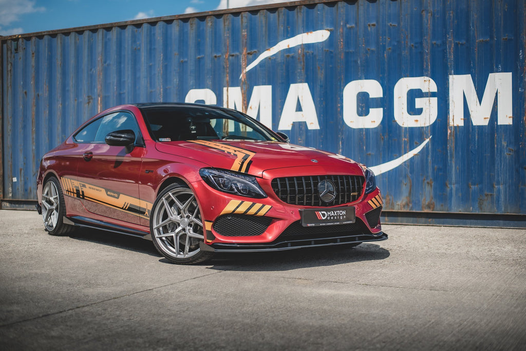 Lip Anteriore Racing Durability + Flap Mercedes - AMG C43 Coupe C205