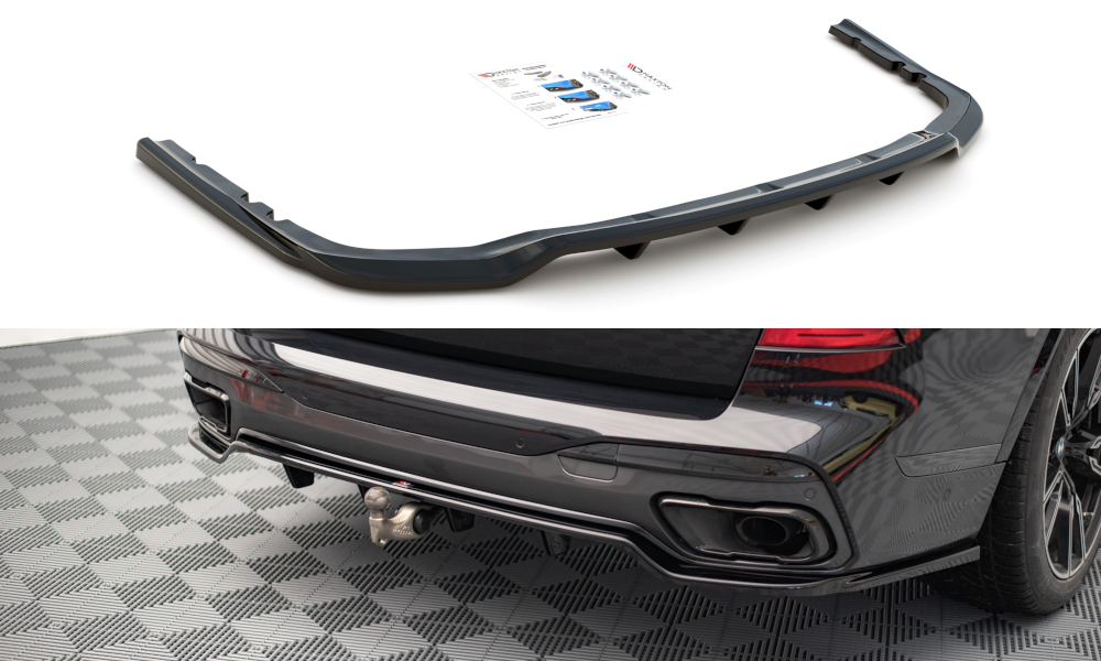 Splitter posteriore centrale (con barre verticali) BMW X7 M G07