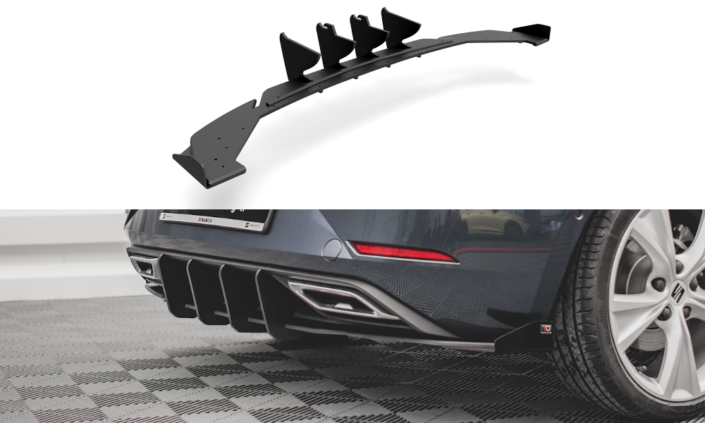 Diffusore posteriore Racing Durability + Flap Seat Leon FR Hatchback Mk4