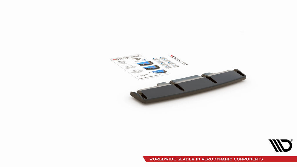 Splitter posteriore centrale per Volkswagen Golf R Mk8