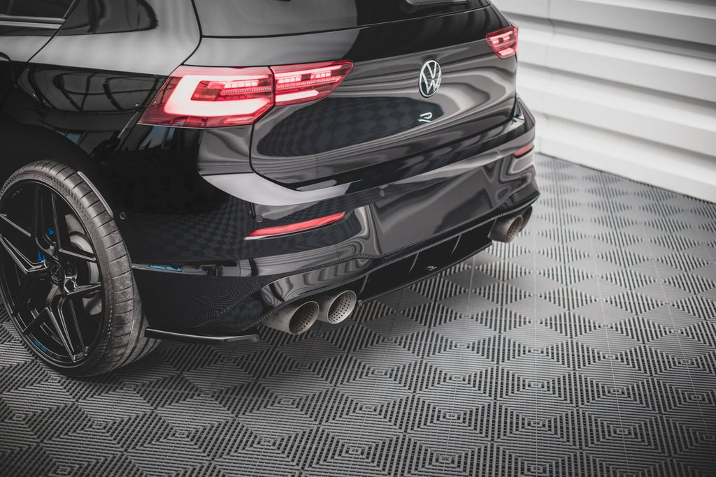 Splitter posteriore centrale per Volkswagen Golf R Mk8