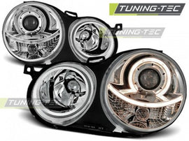 Fari Anteriori ANGEL EYES CHROME per VW POLO 9N 11.01-04.05