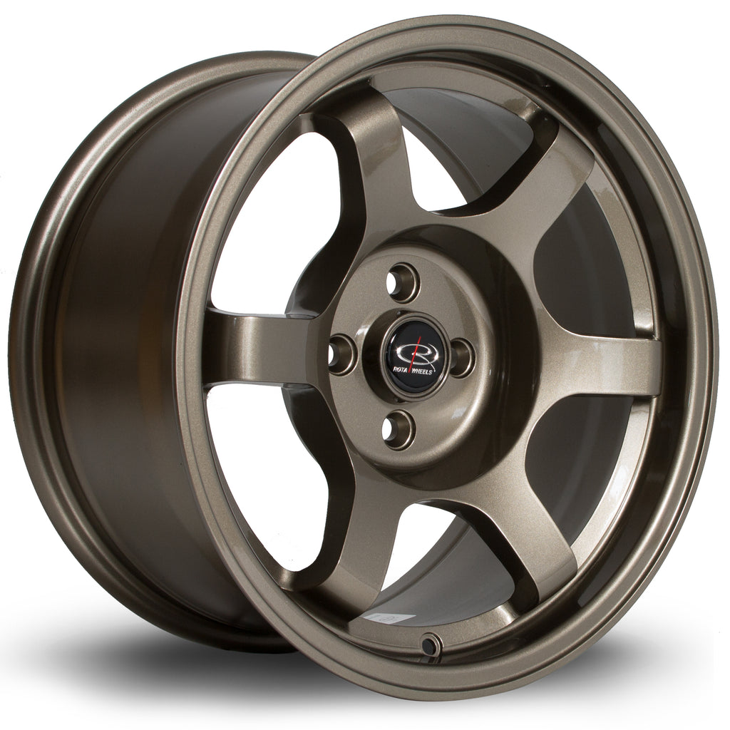 Cerchio in Lega Rota Grid 16x8 4x114.3 ET10 Bronze