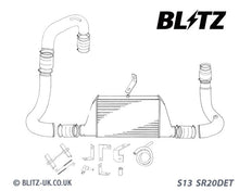 Carica l&#39;immagine nel visualizzatore di Gallery, Blitz Intercooler Standard Nissan Silvia 200SX S13 SR20 DET