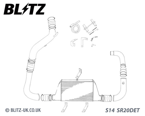 Blitz Intercooler Standard Nissan Silvia 200SX S14 & S15 SR20 DET