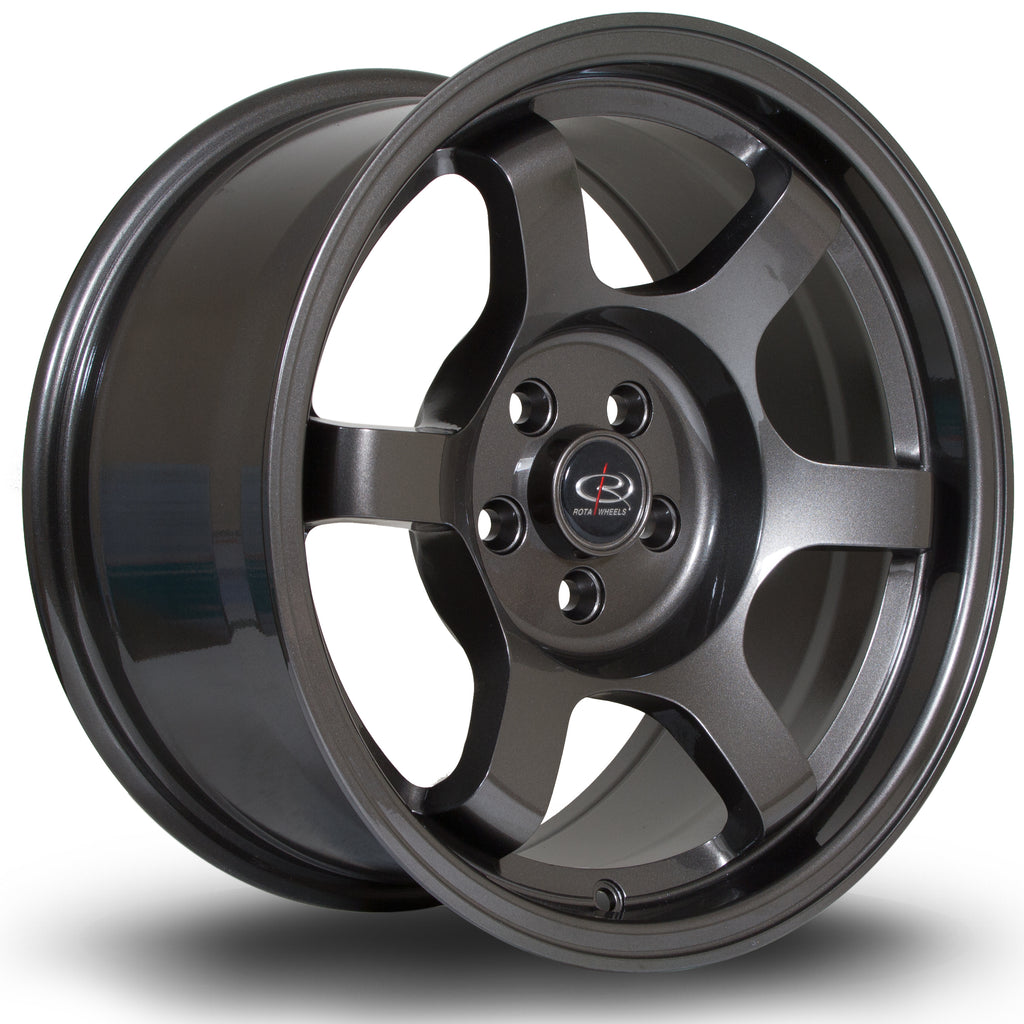 Cerchio in Lega Rota Grid 16x8 5x120 ET20 Gunmetal