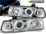 Fari Anteriori ANGEL EYES CHROME per BMW Serie 3 E36 12.90-08.99 C/C